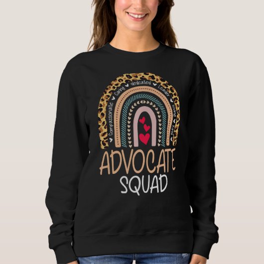 Be Kind Include Autism Advocate Squad Speacher Trui (Voorkant)