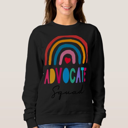 Be Kind Include Autism Advocate Squad Speacher Trui (Voorkant)