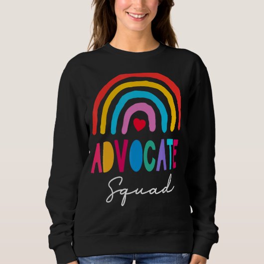 Be Kind Include Autism Advocate Squad Speacher Trui (Voorkant)