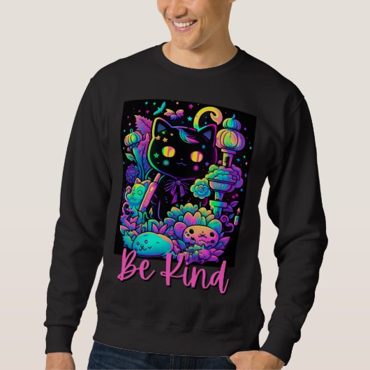 Be Kind Kindnes For Women Kids Men Cute Flowers Fl Trui (Voorkant)