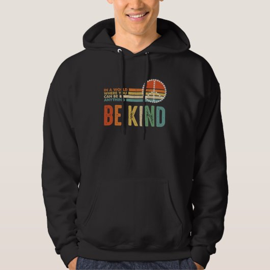 Be Kind Kindness Autism Peace Sign Tie Dye Spread  Hoodie (Voorkant)