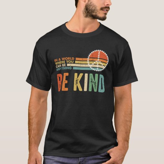 Be Kind Kindness Autism Peace Sign Tie Dye Spread  T-shirt (Voorkant)