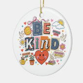 Be Kind - Kindness Matters Keramisch Ornament (Links)