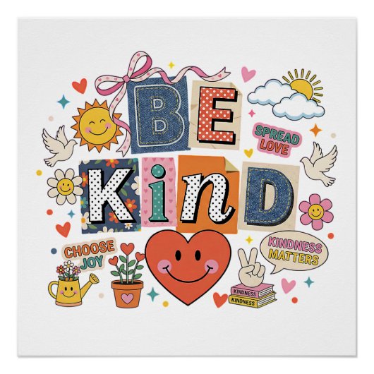Be Kind - Kindness Matters Perfect Poster (Voorkant)