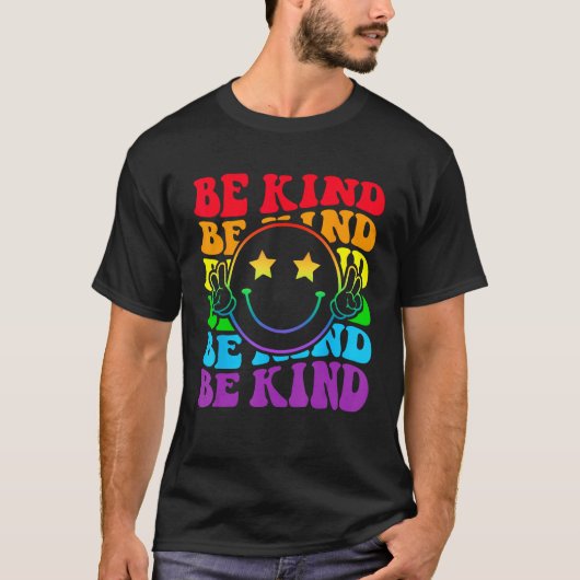 Be Kind LGBT Pride Month Gay Right Funny Smile Hap T-shirt (Voorkant)