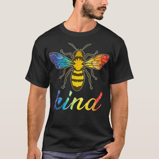 Be Kind LGBTQ Ally Bee Kindness T-shirt (Voorkant)