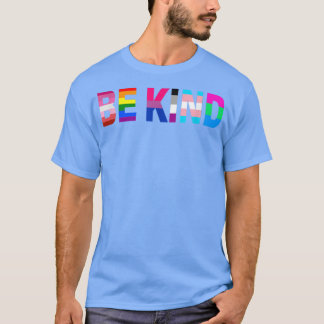 Be Kind Lgbtq+ Flags Pride Gay Lesbian Couple Men T-shirt