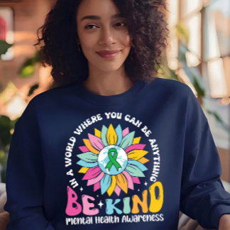 Be Kind Mental Health Sunflower Trui