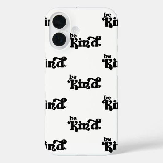 Be Kind Minimalist  – Bold Black Kindness Case-Mate iPhone Case (Achterkant)