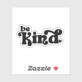 Be Kind Minimalist  – Bold Black Kindness Sticker (Vel)