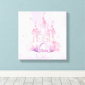 Be Kind Palace op de Pink Cloud aanpasbaar Canvas Afdruk (Insitu (Houten vloer))