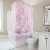 Be Kind Palace op de Pink Cloud aanpasbaar Douchegordijn (In situ)