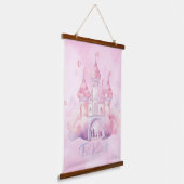 Be Kind Palace op de Pink Cloud aanpasbaar Hangend Wandkleed (Gebogen)