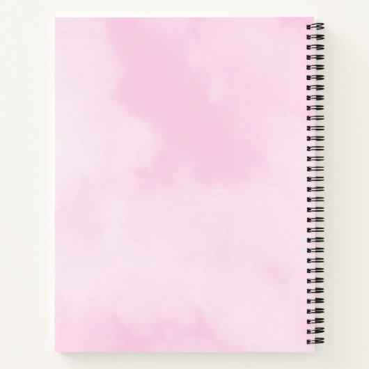 Be Kind Palace op de Pink Cloud aanpasbaar Notitieboek (Achterkant)