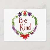 Be Kind Postcard Feestdagenkaart (Voorkant)