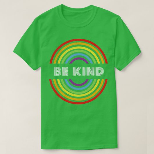 Be Kind Pride LHBT's Naar LHBT Supporter Pride M T-shirt (Design voorkant)