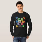 Be Kind Puzzle Pieces Cute Autism Awareness Puzzle T-shirt (Voorkant volledig)
