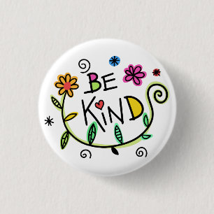 Be Kind Quote Cute Typography Ronde Button 3,2 Cm