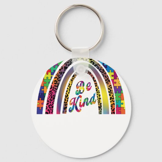 be kind rainbo sleutelhanger (Voorkant)