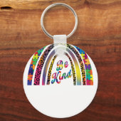 be kind rainbo sleutelhanger (Voorkant)