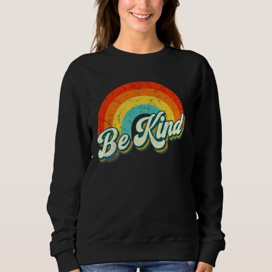 Be Kind Rainbow Crewneck Sweatshirt (Voorkant)