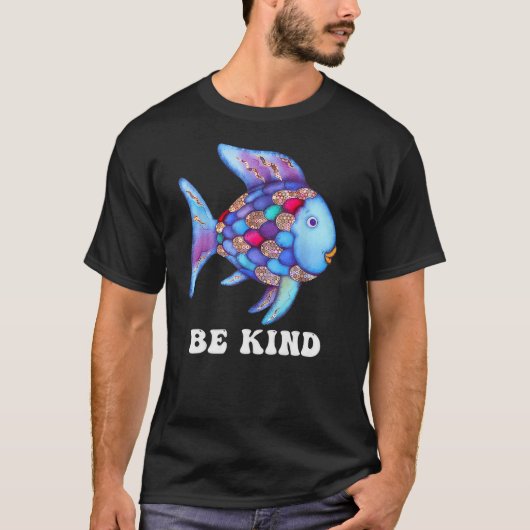 Be Kind Rainbow Fish Teacher Life Teaching Back To T-shirt (Voorkant)
