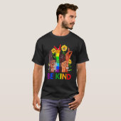Be Kind Rainbow Gebarentaal LGBT Pride Gelijkheid T-shirt (Voorkant volledig)