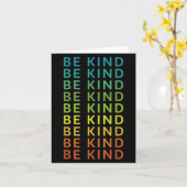Be Kind Rainbow Inspirerend Graphic Happy Positi Kaart (Gele Bloem)