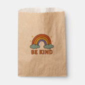 "Be Kind Rainbow – Kleurrijk Positief Quote Ontwer Bedankzakje (Voorkant)