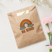 "Be Kind Rainbow – Kleurrijk Positief Quote Ontwer Bedankzakje (Gezegeld)