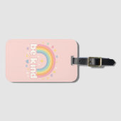 Be Kind – Rainbow Pastel Positivity Bagagelabel (Voorkant (horizontaal))