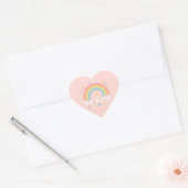 Be Kind – Rainbow Pastel Positivity Hart Sticker (Envelop)