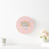 Be Kind – Rainbow Pastel Positivity Ronde Klok (Huis)