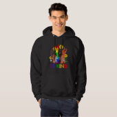 Be Kind Rainbow Sign Language LGBT Pride Equality  Hoodie (Voorkant volledig)
