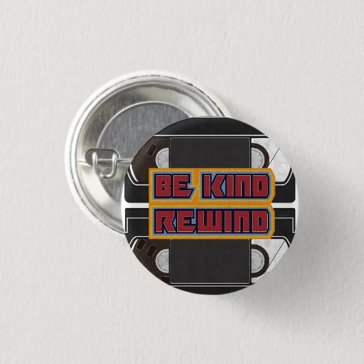 Be Kind Rewind VHS Tape Ronde Button 3,2 Cm (Voorkant /achterkant)