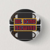 Be Kind Rewind VHS Tape Ronde Button 3,2 Cm (Voorkant)
