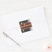 Be Kind Rewind VHS Tape Vierkante Sticker (Envelop)
