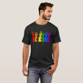 Be Kind Sign Languag Hand Rainbow LGBT Pride Month T-shirt (Voorkant volledig)