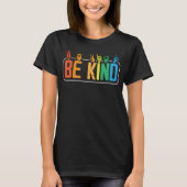 Be Kind Sign Language Hand Talking Teachers Interp T-shirt (Voorkant)