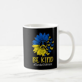 Be Kind Sunflower Peace Love Oekraïne Stand With U Koffiemok