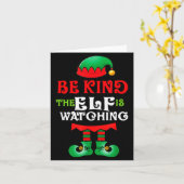 Be Kind Teacher Elf Christmas Anti Bullying Kindne Kaart (Gele Bloem)
