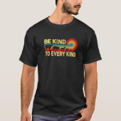 Be Kind To Every Kind Retro Vegan Vegetarian Men W T-shirt (Voorkant)