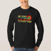 Be Kind To Every Kind Retro Vegan Vegetarian Men W T-shirt (Voorkant)