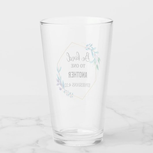 Be Kind to One Another Glas (Achterkant)