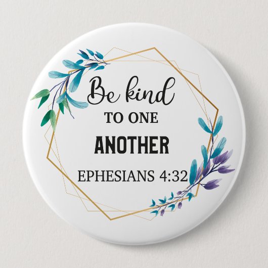 Be Kind to One Another Ronde Button 4,0 Cm (Voorkant)