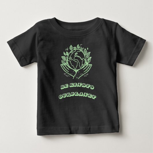 Be Kind to Our Planet: Caring Hands Earth Tee (Voorkant)