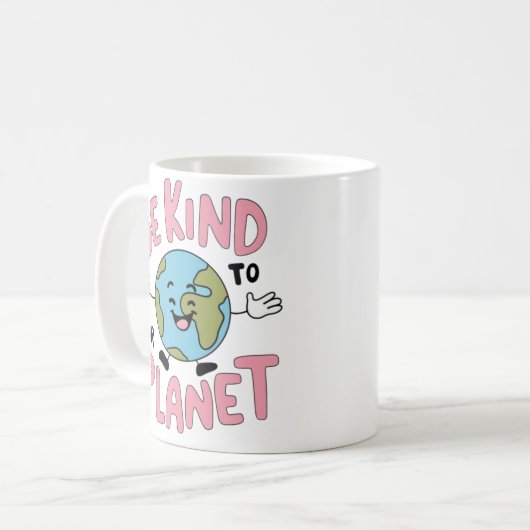 Be Kind to Our Planet 💚 Koffiemok (Voorkant links)
