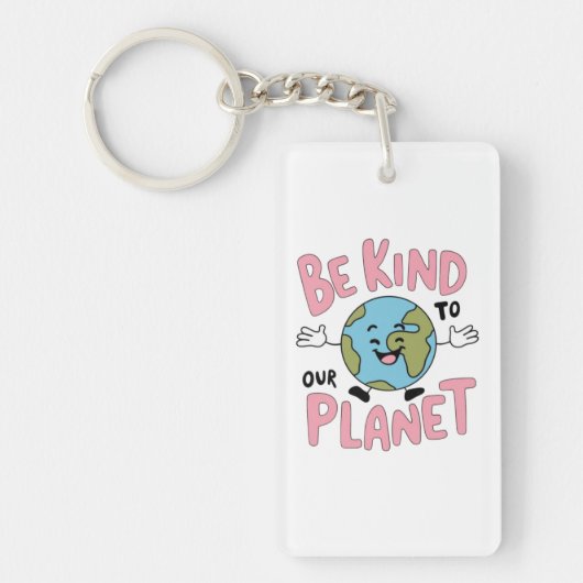 Be Kind to Our Planet 💚 Sleutelhanger (Voorkant)