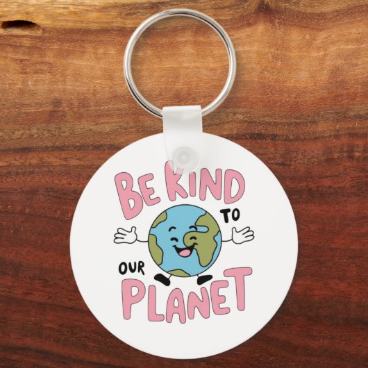 Be Kind to Our Planet 💚 Sleutelhanger (Voorkant)