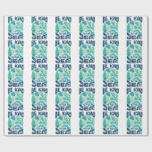 Be Kind to the Sea – Ocean Conservation Eco Design Cadeaupapier (Vlak)